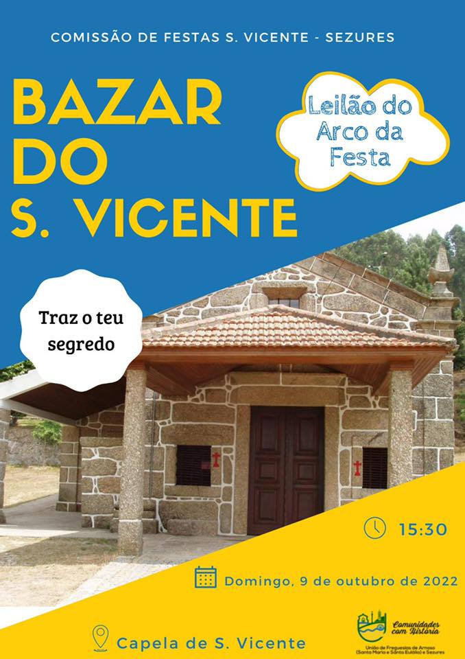 Bazar S. Vicente 2022: Leilão do Arco da Festa